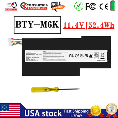 Laptop BTY-M6K Battery For MSI GF63 Thin 8RD 8RC 9SC GF75 Thin 3RD 8RC 8RD 9SC