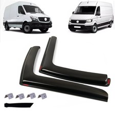 Set Schwarz Windabweiser für Mercedes Benz Sprinter W906 2006-2018 Regen Wind Set Schwarz Windabweiser für Mercedes Benz Sprinter W906 2006-2018 Regen Wind