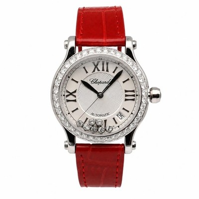 Chopard Happy Sport 36mm Steel Diamond Silver Dial Ladies Watch