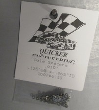 PACKAGE QUICKER ENGINEERING "NEW" AXLE SPACERS .010" 100