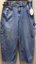 New SCOOP Relaxed Fit Adjustable Waist Barrel Carpenter Pant. Size 8. Real Cute 