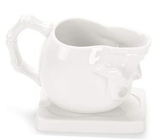 Porcelain Ceramic Skull Shaped Coffee Mug Tea Cup 13.8 OZ and Skull Shaped Mug