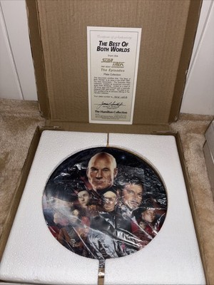 Star Trek The Next Generation Best of Both Worlds Hamilton Collection Plate 1994