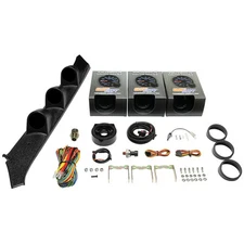 GlowShift Oil Pressure, Water Temp & Volt Gauges + Pod for 82-93 Chevy S10