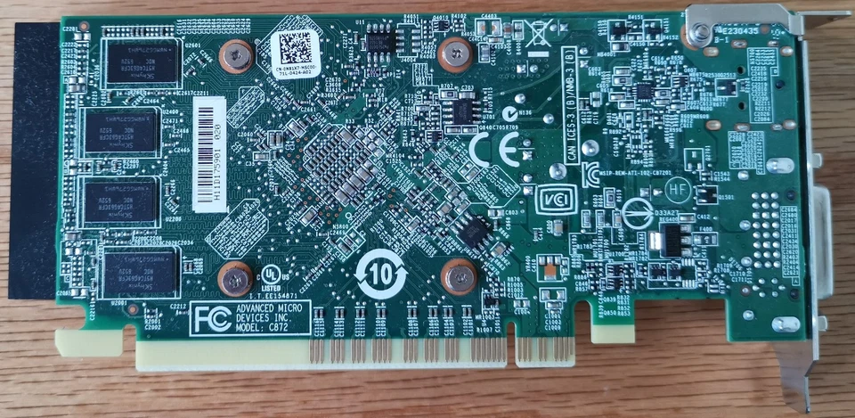 AMD Radeon R7 350x 109-C87251-01 ​E32-0404940-C24 GDDR5 4 GB - Image 2 of 3