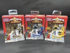 2012 Mega Bloks SABAN'S POWER RANGERS SUPER SAMURAI lot x3 5805 5742 5804 BLUE++