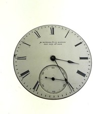 Antique E Howard & Co Pocket Watch Movement Series V 15J Key Wind Size L NR