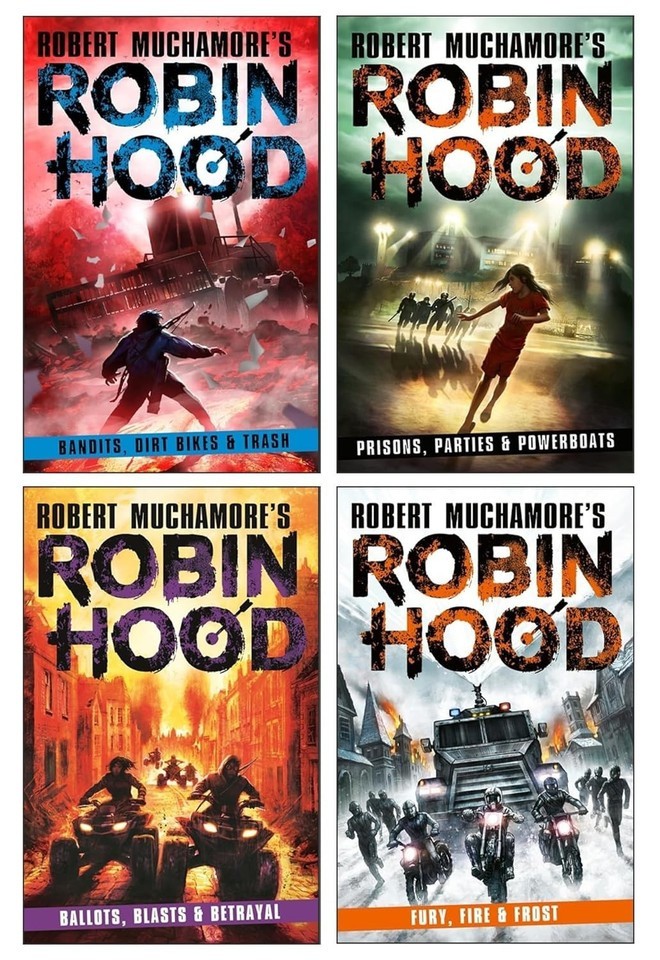 Robin Hood Volume 6-9 by Robert Muchamore 4 Books Collection Set Blasts & Betray