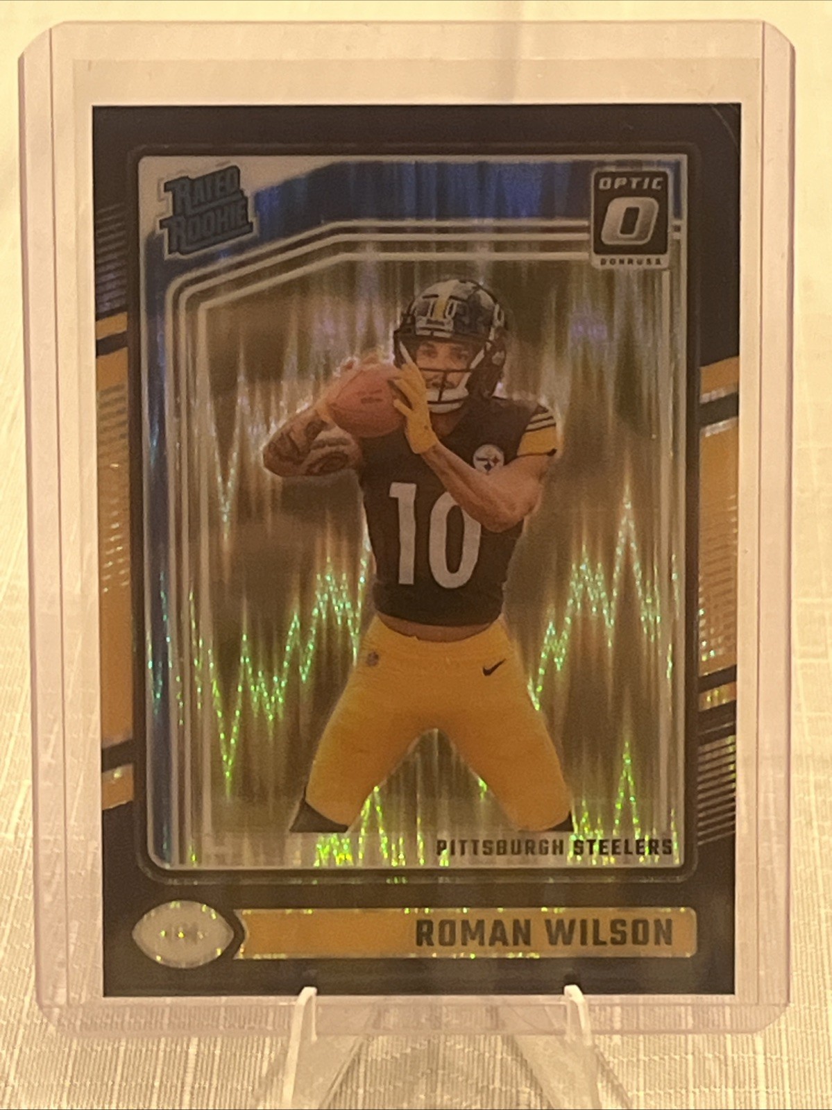 2024 Donruss Optic - Rated Rookie Roman Wilson #285 Purple Shock
