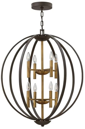 Hinkley Euclid 28 1/4" Wide Spanish Bronze 8-Light Pendant - Picture 2 of 8