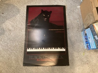 vintage 1987 Black on black panther poster photography by Ron Kimball 14047