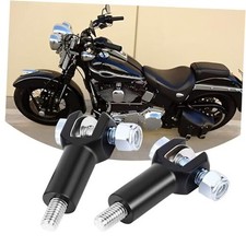 HDMT Passenger Foot Peg Supports Mounts Clevis Kits - Fits Harley Black