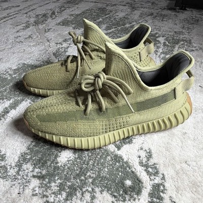 adidas Yeezy Boost 350 V2 Sulfur Men s Low Top Lace-Up Primeknit Sneaker