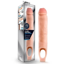 11.5" Realistic Penis Extender Extension Sleeve Cock Sheath Enlarger Enhancer