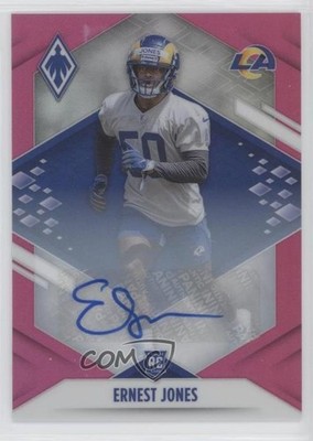 2021 Panini Phoenix Pink 15/99 Ernest Jones #187 Rookie Auto RC 0p1n