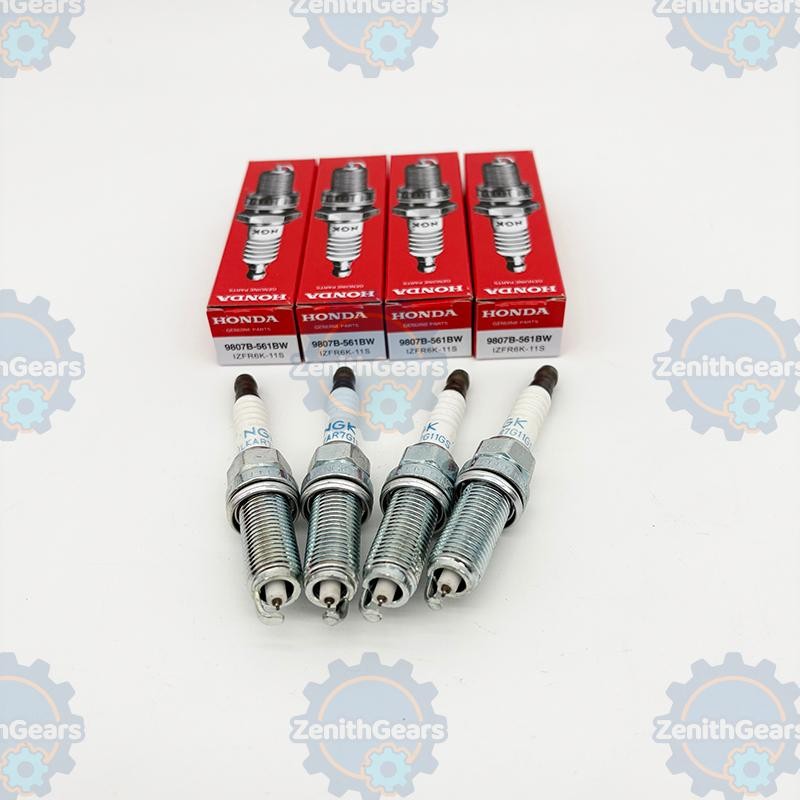 4PCS IRIDIUM Spark Plugs IZFR6K-11S 5266 9807B-561BW FOR 06-11 HONDA CIVIC 1.8L