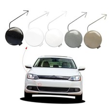 Front Bumper Tow Hook Cover Towing Eye Cap For VW Black right passenger side