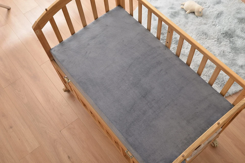 Acogedoras sábanas ajustables de microfelpa suaves y cálidas de vellón con luna y estrellas -... Foto 4 de 4