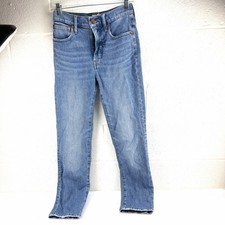 Madewell The Perfect Vintage Straight Jean Size 26 Blue Denim 99 Cotton 26x27