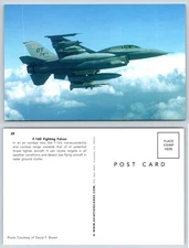 F-16D Fighting Falcon Military Airplane Aircraft Aviation Postcard AF617