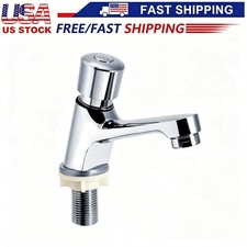 Time Delay Basin Sink Faucet Auto Self Closing Tap Water Save Drinking NEW USA