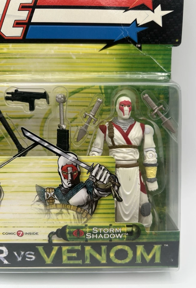 G.I. Joe Valor vs. Venom Snake Eyes and Storm Shadow paquete de 2 Hasbro 2003. Foto 3 de 4