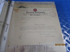 NORTON CO WORCESTER MA JUL 3 1912  INV LETTER EPHEMERA BUY 3 FREE SHIP