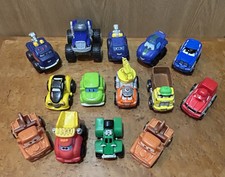 Disney Pixar Cars Assorted Lot Of Diecast And Plastic Vehicles 14 Count