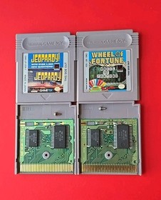 Jeopardy & Wheel of Fortune Game Boy Original Nintendo GB Lot 2 Authentic Tested