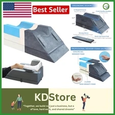 Adjustable Memory Foam Leg Elevation Pillow for Post-Surgery Recovery