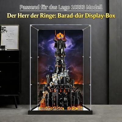 Transparenter Acryl Vitrine für Lego(10333) Der Herr der Ringe: Barad-dûr