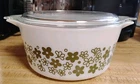 Vintage Pyrex 474 Spring Blossom Crazy Daisy Casserole Dish w/  lid