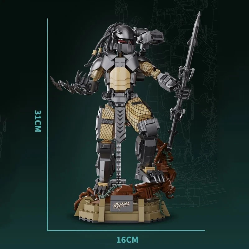 🎁 ¡Regalo definitivo! Bloques de construcción Alien Predator - 978 piezas decoración creativa Foto 2 de 4