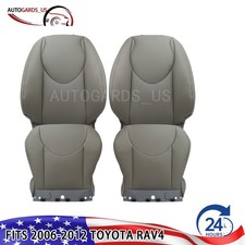 Ash Gray Perf Leather Seat Covers Fits 2006-2012 Toyota Rav4 Front Left Right Ash Gray Perf Leather Seat Covers Fits 2006-2012 Toyota Rav4 Front Left Right