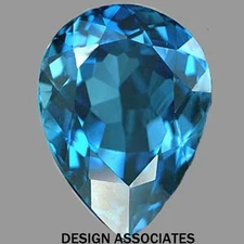 SWISS BLUE TOPAZ 8X5 MM PEAR CUT ALL NATURAL AAA