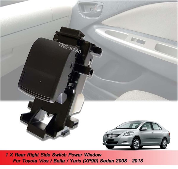 Schalter Fensterheber Hinten Rechts Einsatz FÜR Toyota Vios / Yaris (XP90) Li...-image
