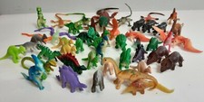 Mixed Lot Of 49 Miniature Dinosaurs Snakes Figures Toys EUC
