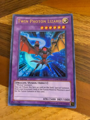 Twin Photon Lizard ORCS-EN039 1st Edition Ultra Rare VLP + BONUS