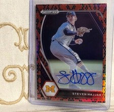 Steven Hajjar, Guardians, 2021 Panini Prizm Draft Snakeskin Auto #d/15 PDP61🇬