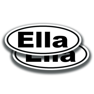 ELLA NAME STICKERS 2 Decals Bogo Car Truck Bumper Window Laptop