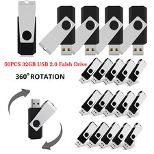 1 5 10 50 100PCS 32GB USB 2.0 Flash Drive Memory Stick Folding Thumb Drive LOT