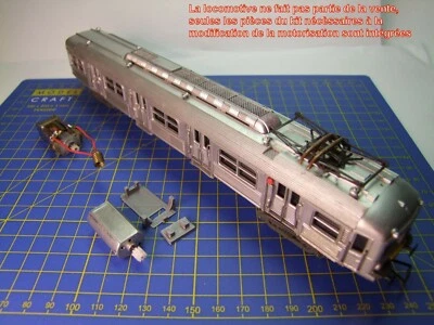 Kit Motorisation Motrice AutoraiI Inox BUDD Z5100 JOUEF HO Réf 8701-7610-761E