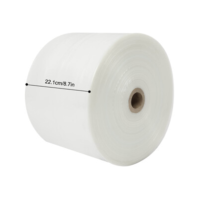 Clear Poly Tubing Roll 880m x 22cm Plastic Roll to Make Impulse Heat Sealer Bags