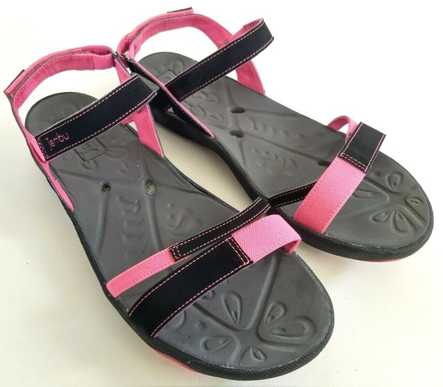 Jambu Beach Terra Marine Womens Size 11M Black/Pink Slip On Flip Flops Sandals | eBay