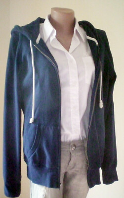 American Eagle aerie Jacke Sweatjacke m. Kapuze Gr. M / 17g blau
