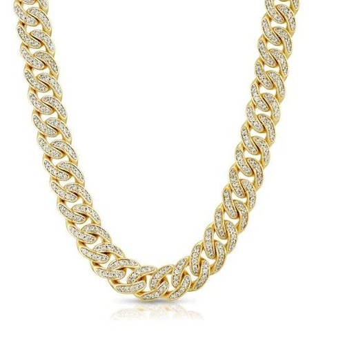 Diamond Cuban Link Micro Choker Chain 