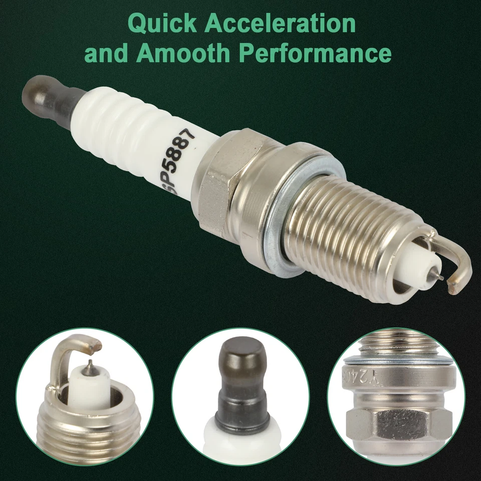 6x bujías de iridio y platino para Mazda 626 V6 1998-2002 2,5 L Foto 2 de 4