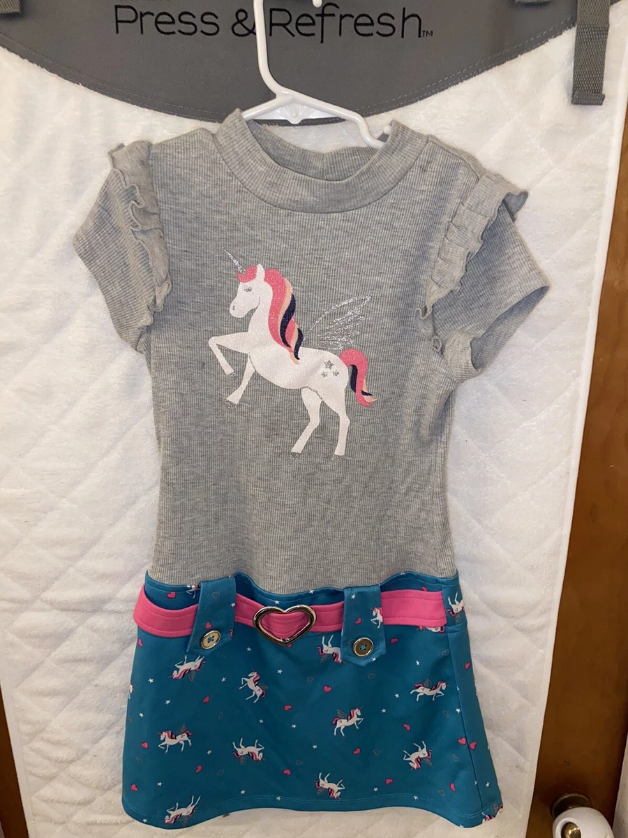Pink and violet unicorn dress cheap