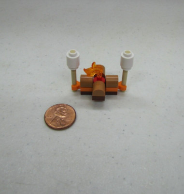 Lego Camping Campfire Marshmallows S'mores Accessory CAMPING OUTDOORS WILDERNESS