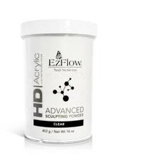 EzFlow HD High Definition Acrylic Powder - Clear 16 oz #42056